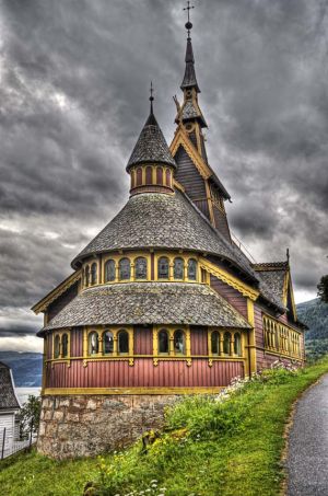 Exterior, St. Olaf's Church, Balestrand, Norway 2010